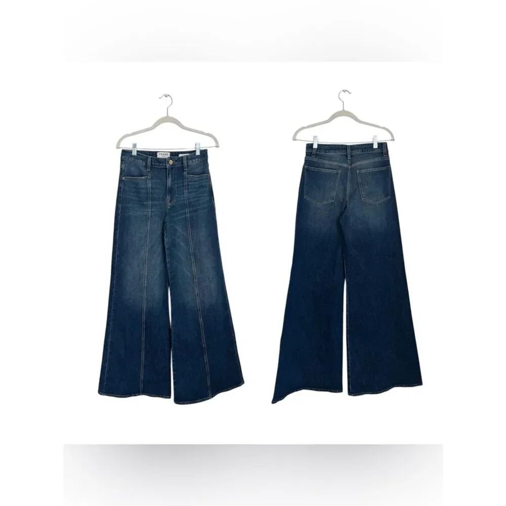 NEW FRAME Vintage Palazzo Wide Leg jeans